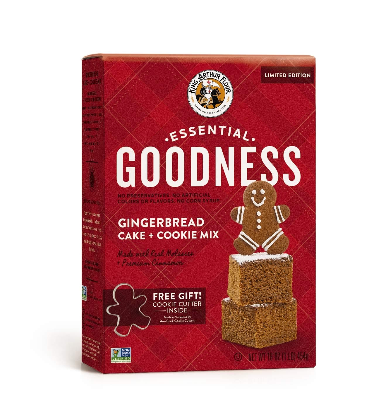 Essential Goodness Gingerbread Cake + Cookie Mix with free cookie cutter