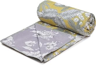 COZY FURNISH Super Soft Brushed Microfiber Cotton 3 Layer Breathable Single Dohar Lightweight Warm Bed Dohar 57X87(Inches) 144X220(CM) Flannel Dohar Throws for Bed (Golden)