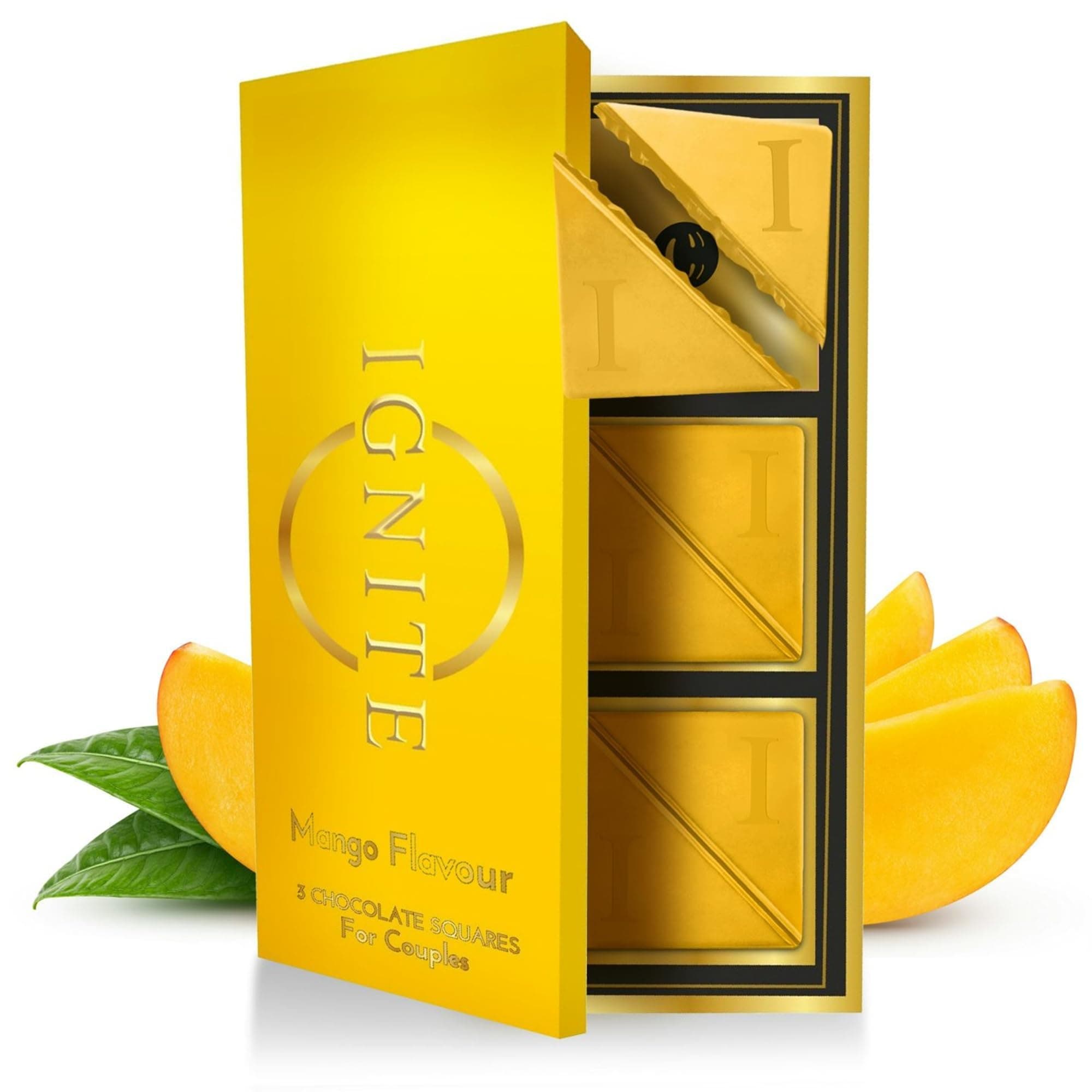 MBDH Wellness Ignite Chocolate Bars- Alphonso Mango Flavor Chocolate Squares Crafted With Fine Ingredients For A Unique Flavor Experience Ideal For Sharing,181 Grams
