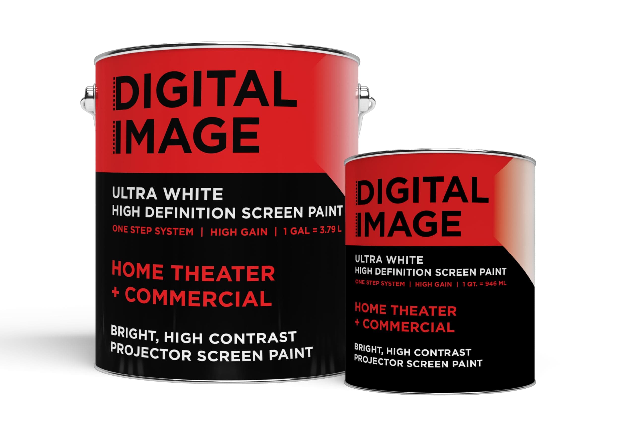 Projector Screen Paint - High Definition, 4K/8K, Ultra White - Quart