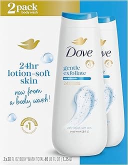 Dove Body Wash, Gentle Exfoliating 22 oz, Twin Pack by Dove