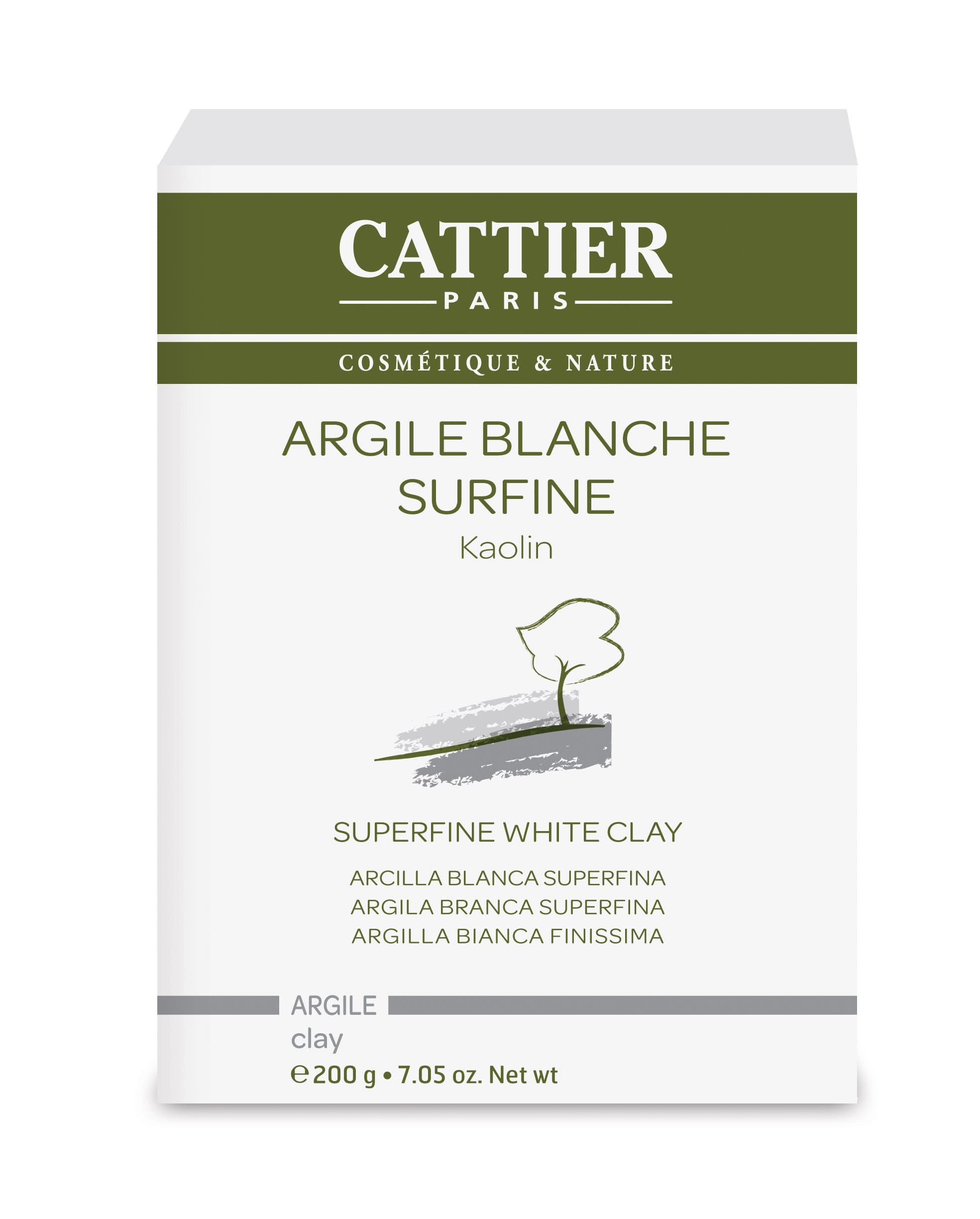 CATTIERArgile blanche surfine 200 g