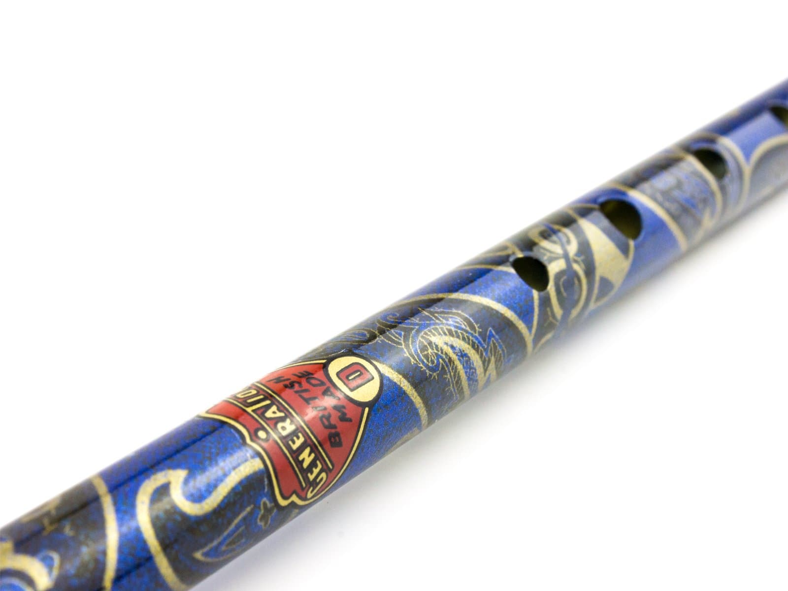Generation Boho Model Designer English Tin Penny Whistle in D Gift Pack (Paisley Blue) 700519
