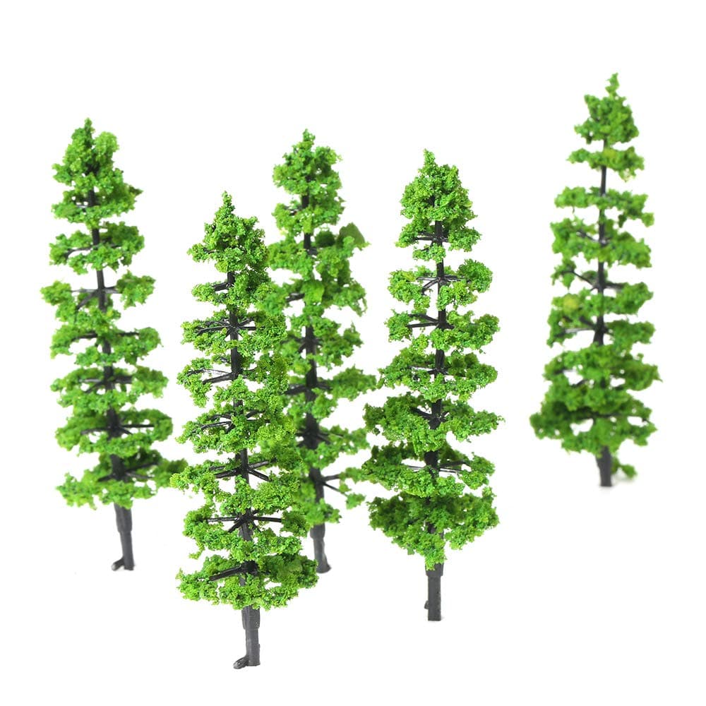 10 Pcs Model F Tree Plastic ature Landscape Scenery Train Railways Layout Rainrest Trees Scale 1:100-1:150
