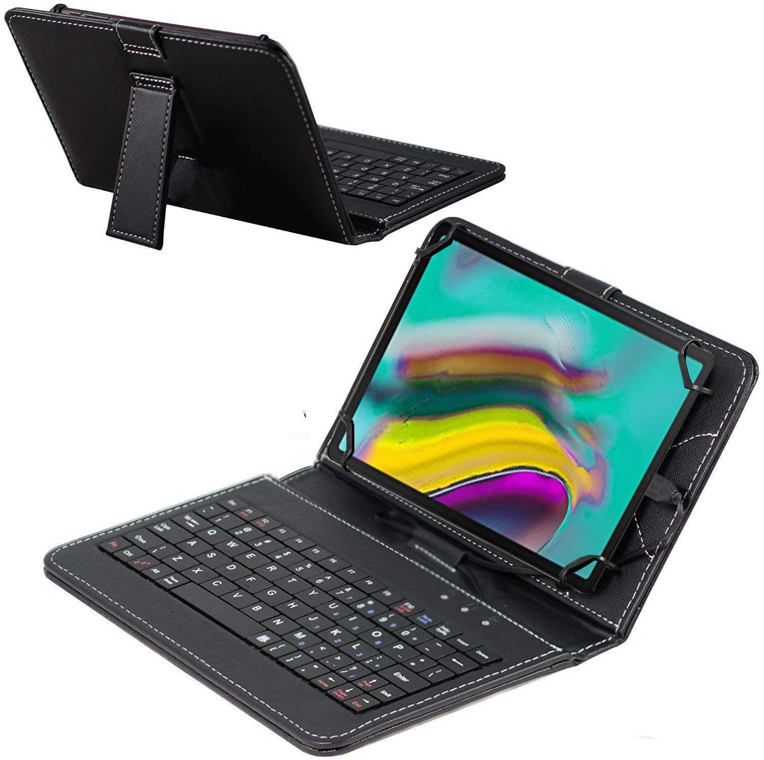 NavitechBlack Keyboard Case Compatible with HAPPYBE 10" Tablet
