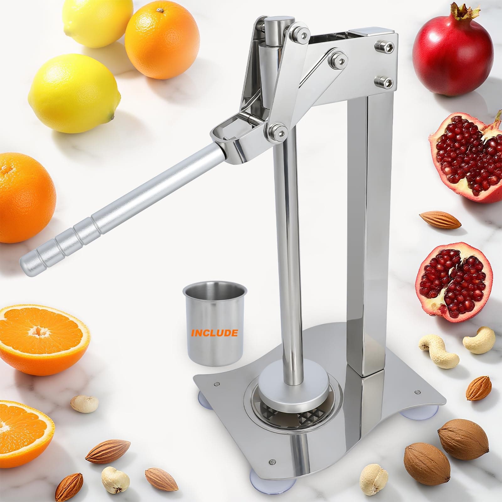 Manual desktop lemon squeezer fruit extractor nut grinder for fruit or nuts