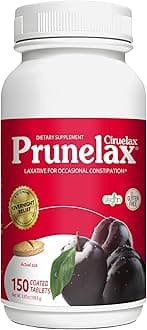 Prunelax Ciruelax Regular Strength Laxative Tablets - Overnight Relief for Occasional Constipation, Senna Extract, Vegan & Gluten-Free, Fast-Acting Gentle Relief - 150ct