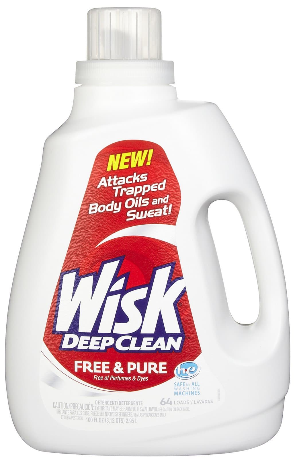 Wisk HE Liquid Laundry Detergent, Free & Pure
