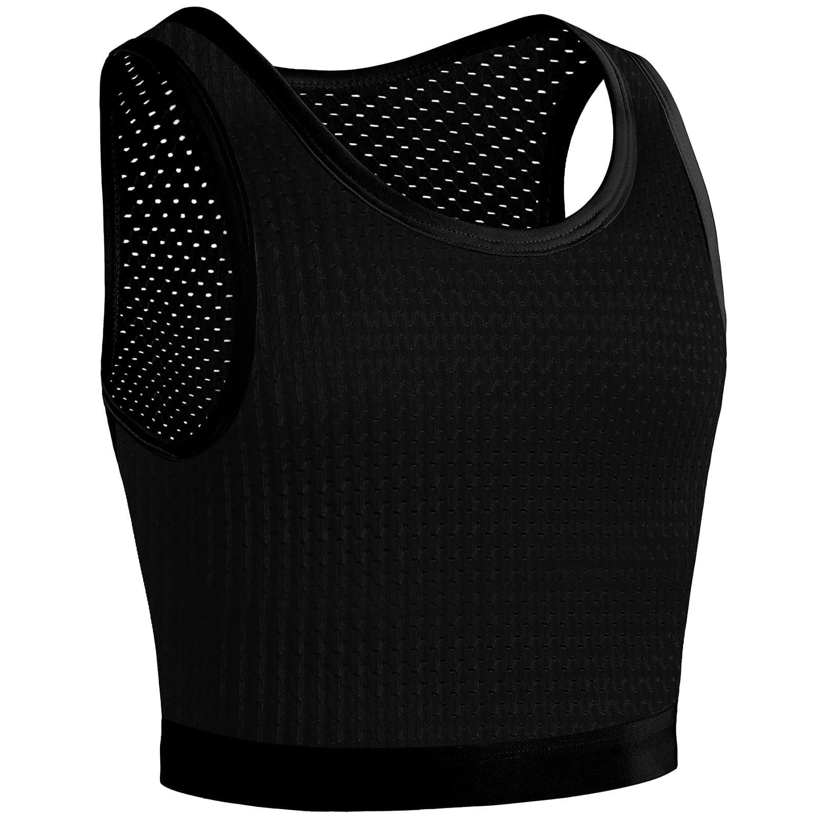 Transgender FTM Trans Breathable Half Chest Binder