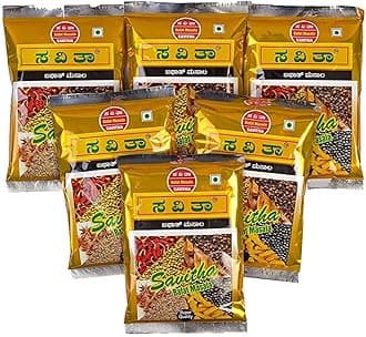 Savitha Bafat Masala 100gms - Pack of 6 | Authentic Spice Blend for Rich, Flavorful Dishes | Perfect for Traditional Indian Recipes | Quality Ingredients & Freshness Guaranteed