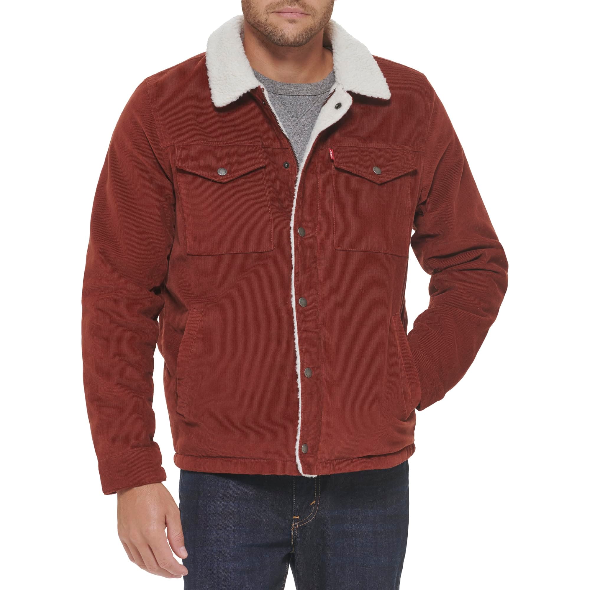 Levi's Men's Corduroy Sherpa Lined Trucker Jacket (Regular & Big & Tall Sizes)