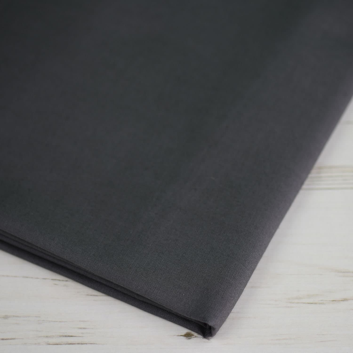 Plain Extra Wide Grey 100% Cotton Craft Sheeting Quilting Lining Draping Bunting Woven Dress Fabric Material | 60" – 150 cm Wide | per Metre