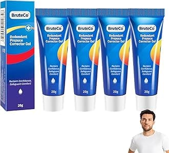 BruteCo Redundant Prepuce Corrector Gel, Prepuce Corrector Gel, BruteCo Correction Gel, for Excessive Foreskin Increased Comfort, Moisturizes and Hydrates the Skin (4 Pack)