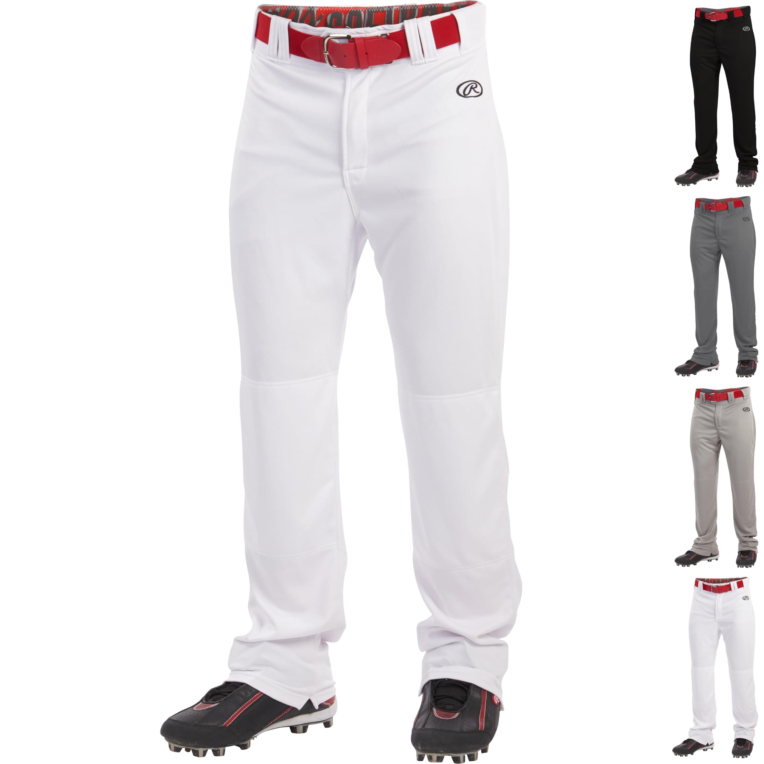 Rawlings | Men’s Launch Series Baseball Pants | Full Length Semi-Relaxed Fit | Adult Sizes | Solid | Multiple Options