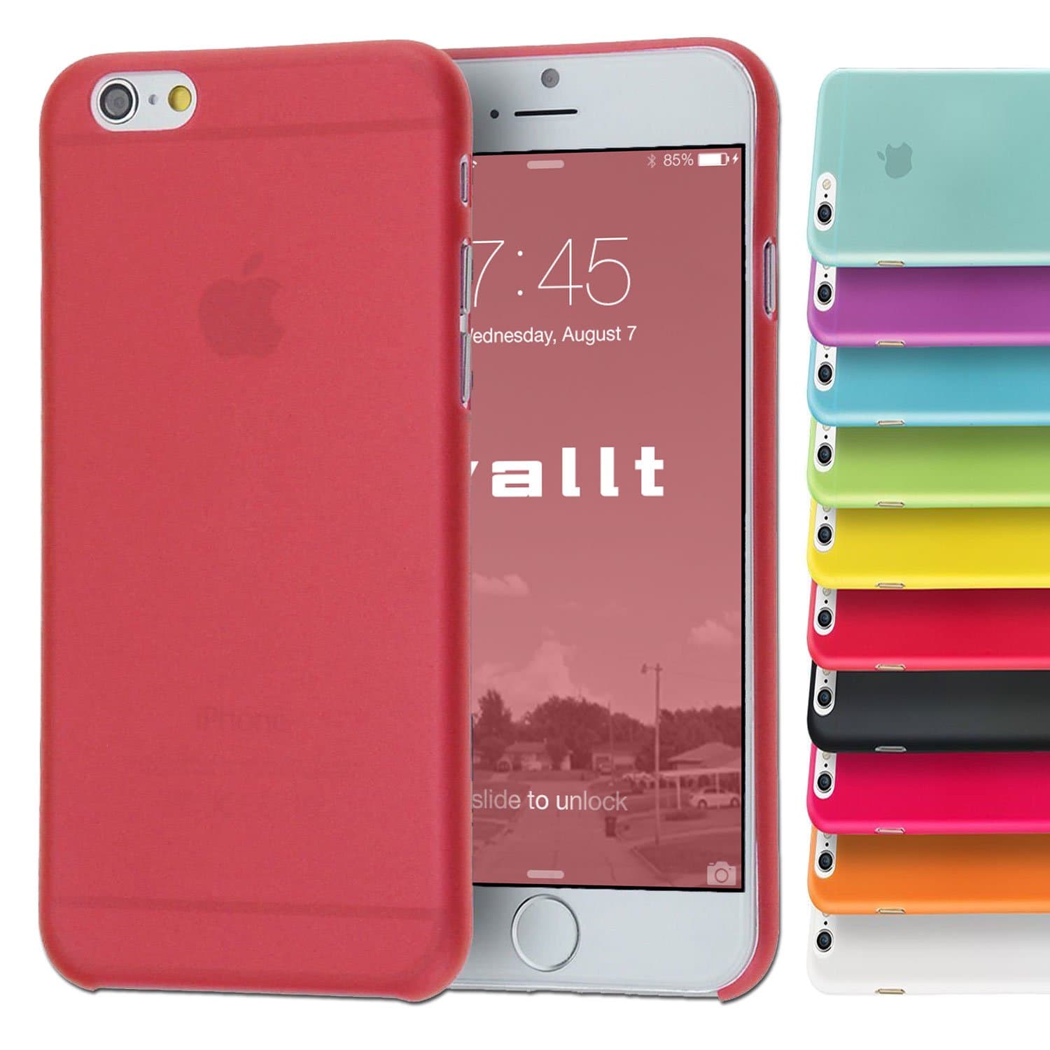 Iphone 6 Case, 4.7 Inch Ultra Slim 0.3mm Case / Extremely Thin Transparent Skin Scratch-Proof TPU Back Cover / Air Thin (Does NOT Fit I Phone 5 5s 5c 4 4s or 6 Plus 5.5 Inch Screen) (Red)