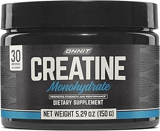 ONNIT Creatine Monohydrate Powder, IGEN(TM) Non-GMO Tested 5g Premium Creatine for Muscle Strength, Power and Lean Mass, Supports Brain Health, Brain Cellular Energy, Unflavored, 30 Servings, 5.29 oz