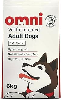 OMNI Hypoallergenic Dog Food 6kg - Protein-Rich Dry Kibble, Made in the UK with Natural Ingredients, Backed by Vets, Supported By Science, Dragons’ Den Winners
