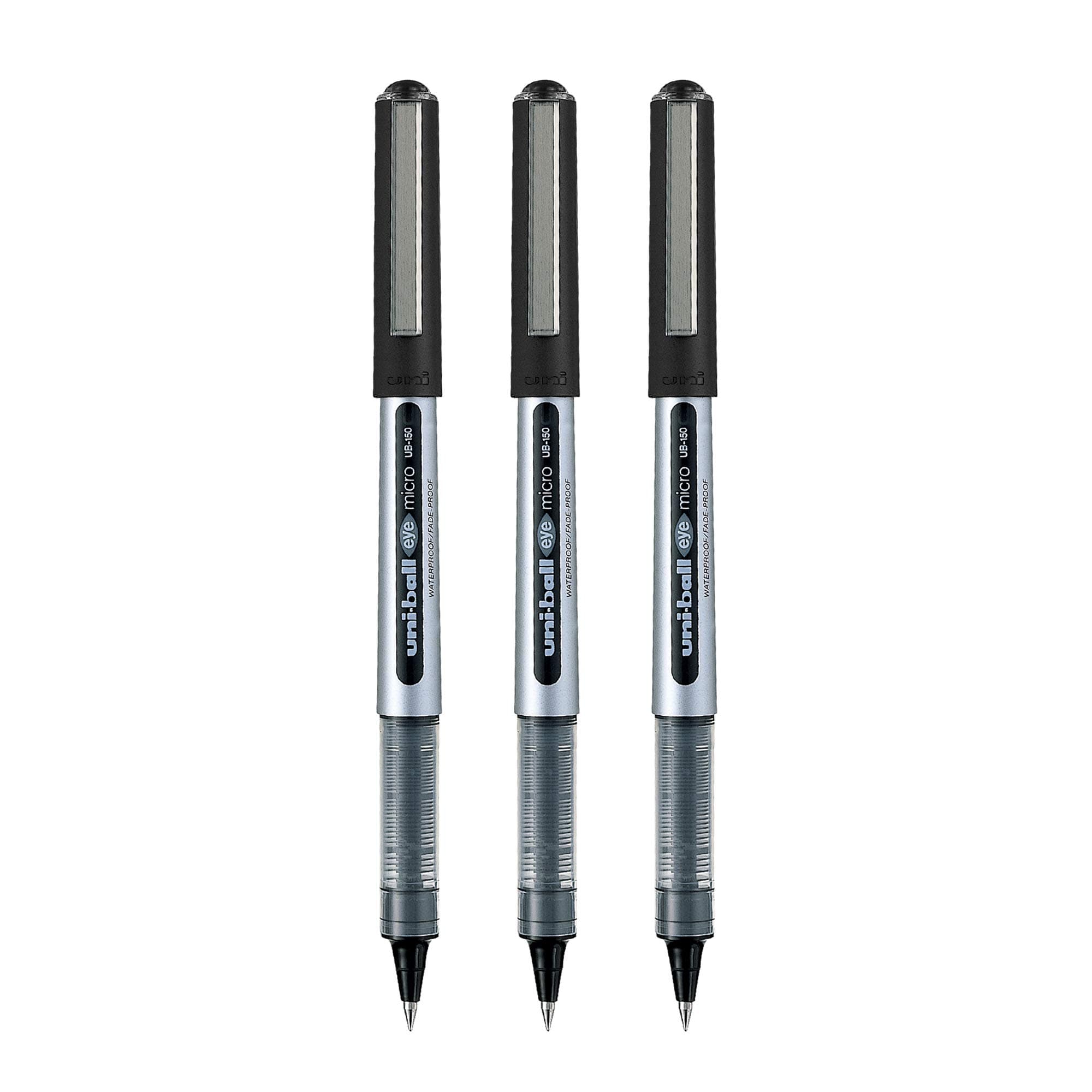 Eye UB150 Roller Pen (Black Ink, Pack of 3)