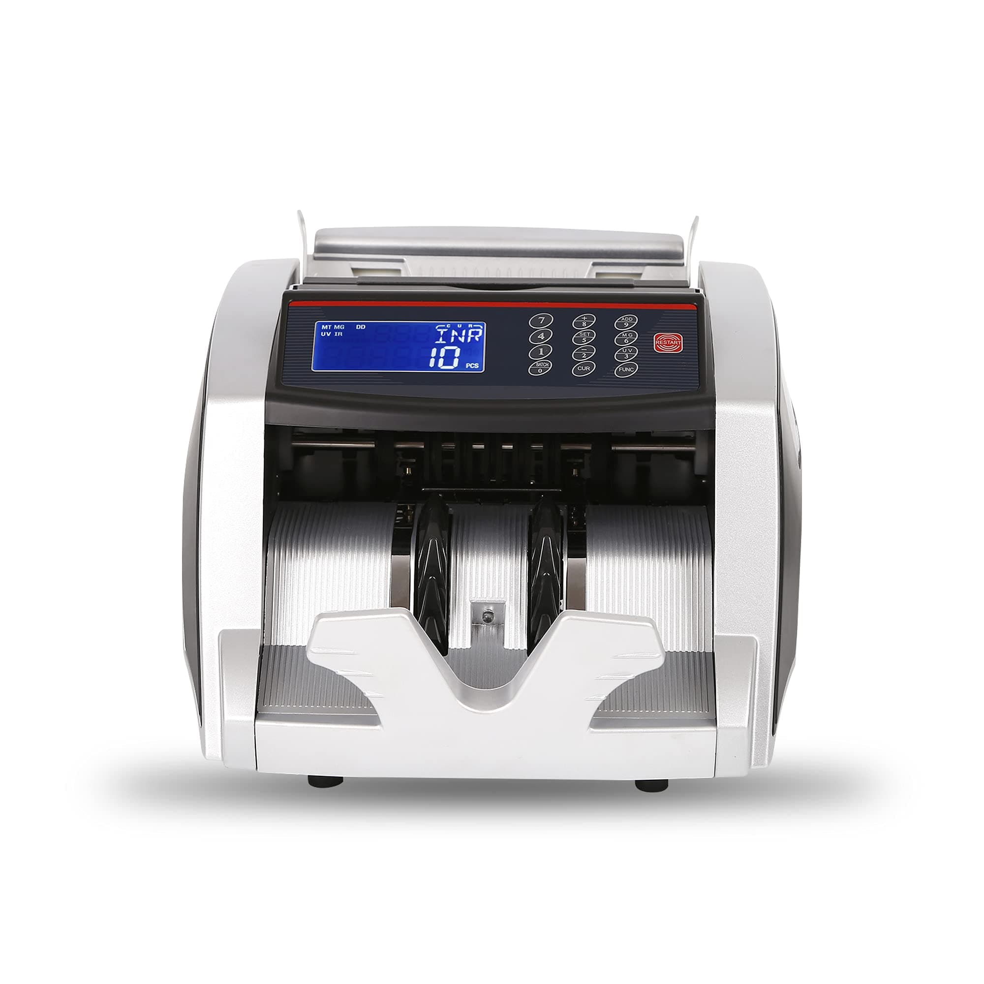 STEADFAST Libor-77 Currency Counting Machine Fully Automatic Note Counting Machine Bill Counter with Add, Batch Functions, UV/MG Fake Note Detection, Value Counting & Large LED Display