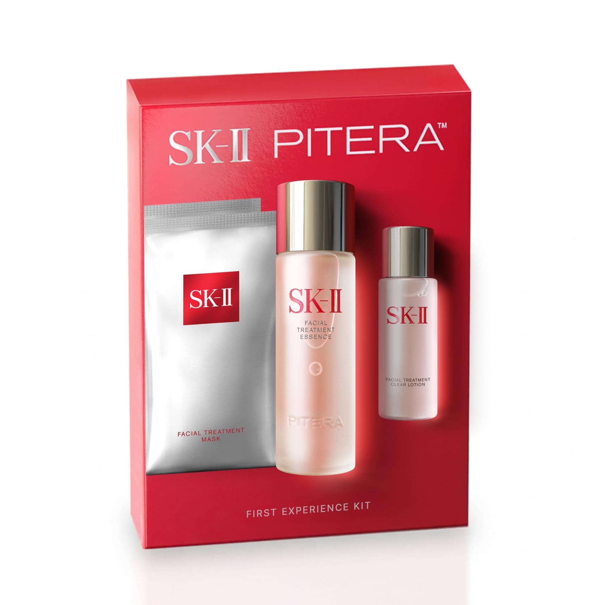 - SK-II First Experience Skin Care Set - Gift Set Includes Treatment Face Masks, Facial Essence & Face Toner - Helps Improve Dryness, Refine Skin Texture & Reduce Fine Lines & Wrinkles (4 Count)