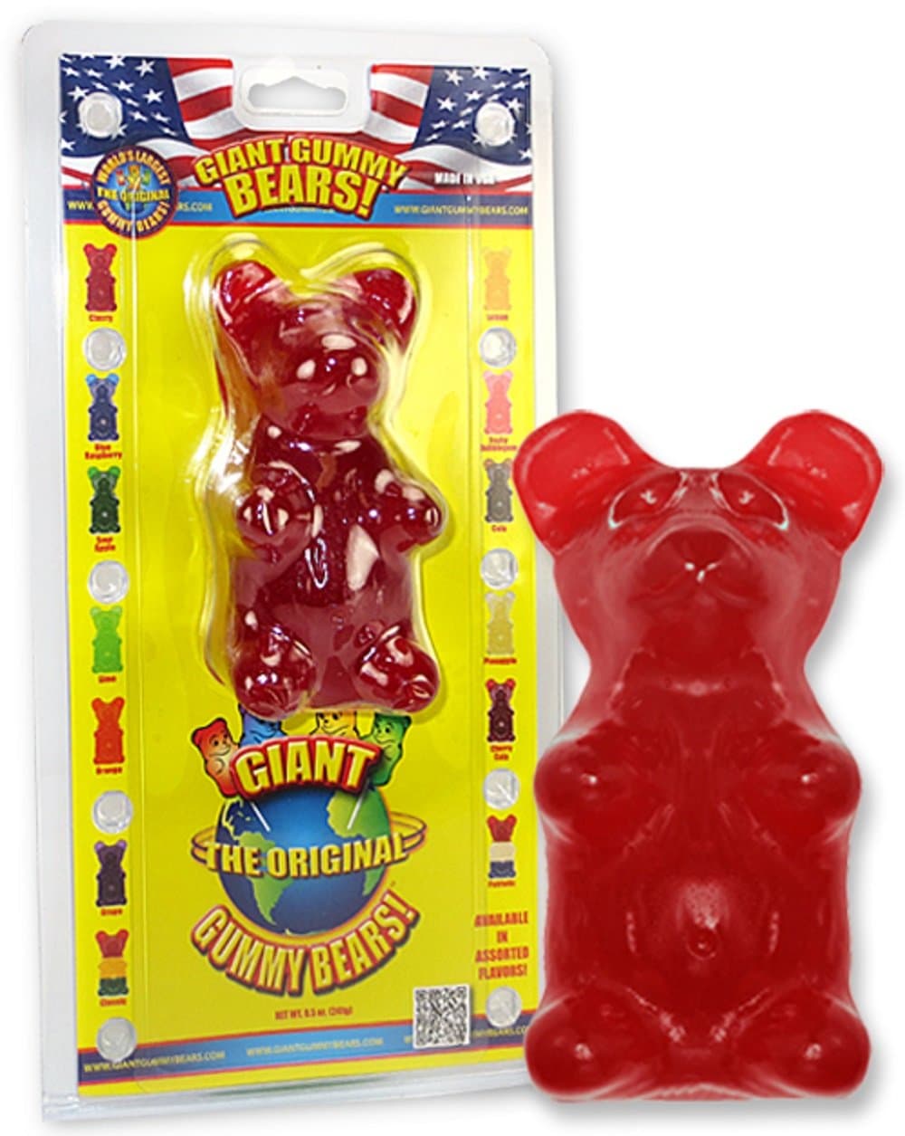 Giant Gummy Bear Cherry 8.5 Oz