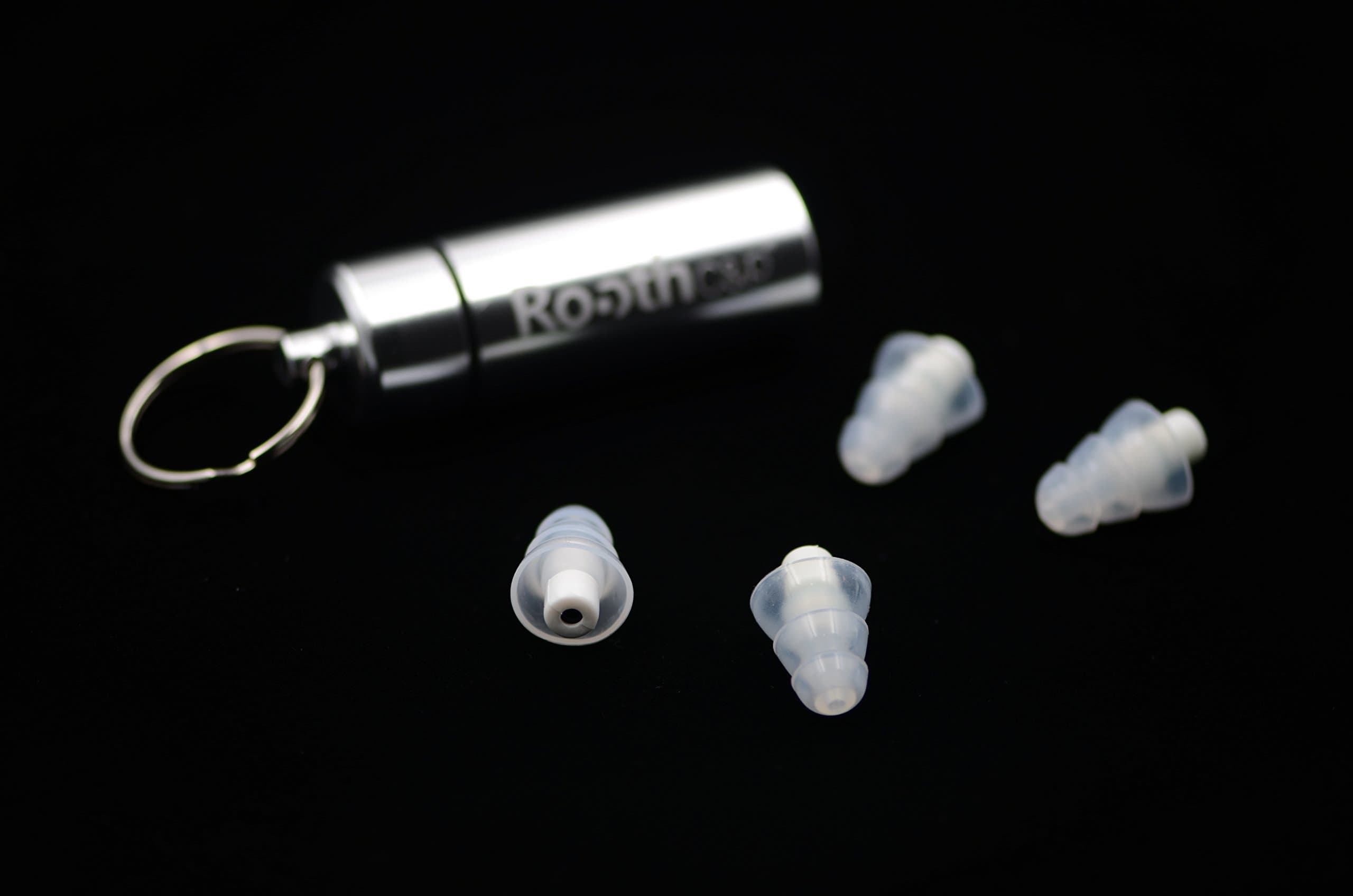 Rooth C&P High-Fidelity Protective Earplug for Drummers - 2 Pairs (Translucent)