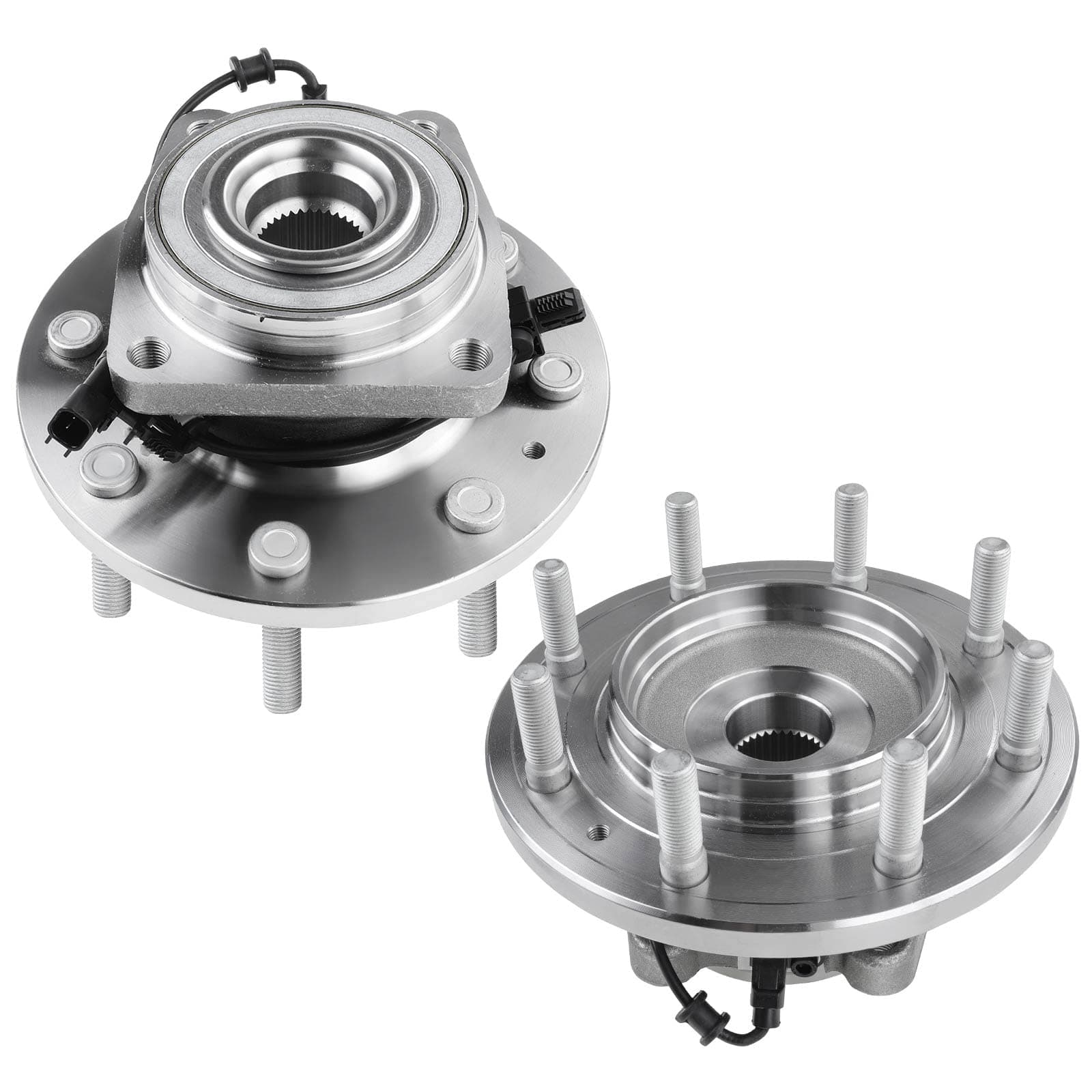 A-Premium Pair [2] Front Wheel Bearing Hub Assembly Compatible with Chevrolet Chevy Silverado GMC Sierra 2500HD 3500HD 2011-2019 4WD DRW w/ABS 8-Lug