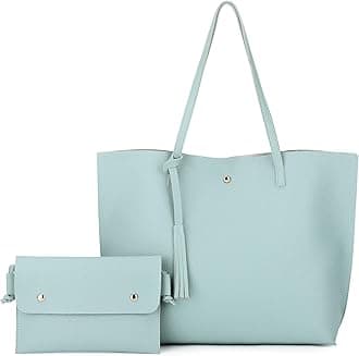 Women's Faux PU Leather Tote Shoulder Purses Bag for women, Big Capacity Tassel Handbag