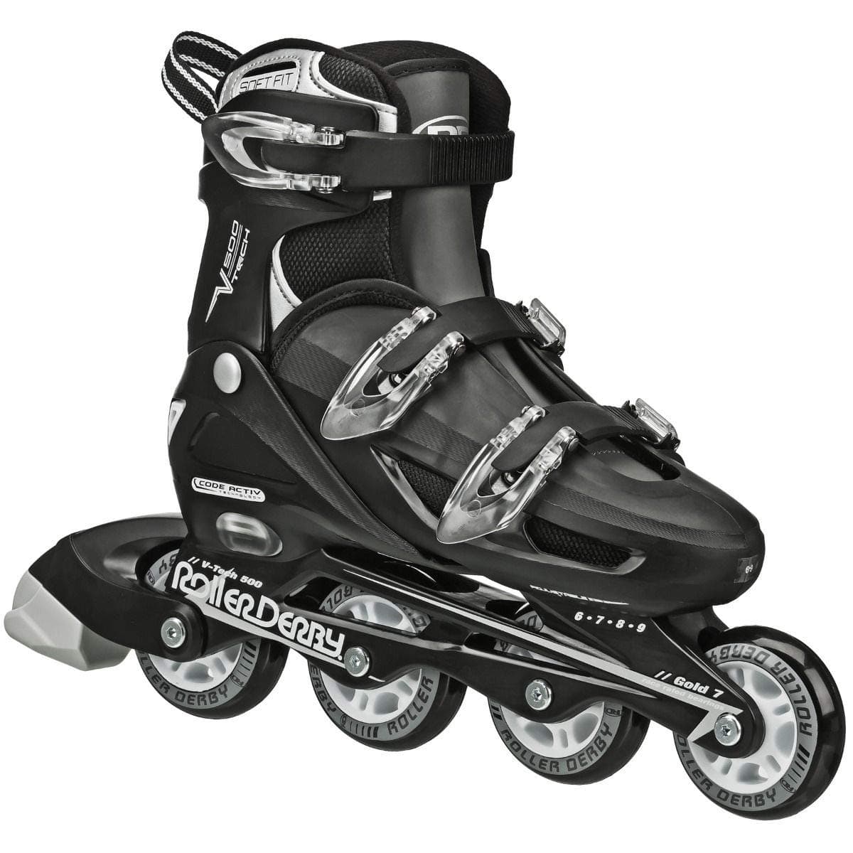 Roller Derby Vtech/Cobra Inline Skates with Adjustable Sizing for Kids, Teens, and Adults