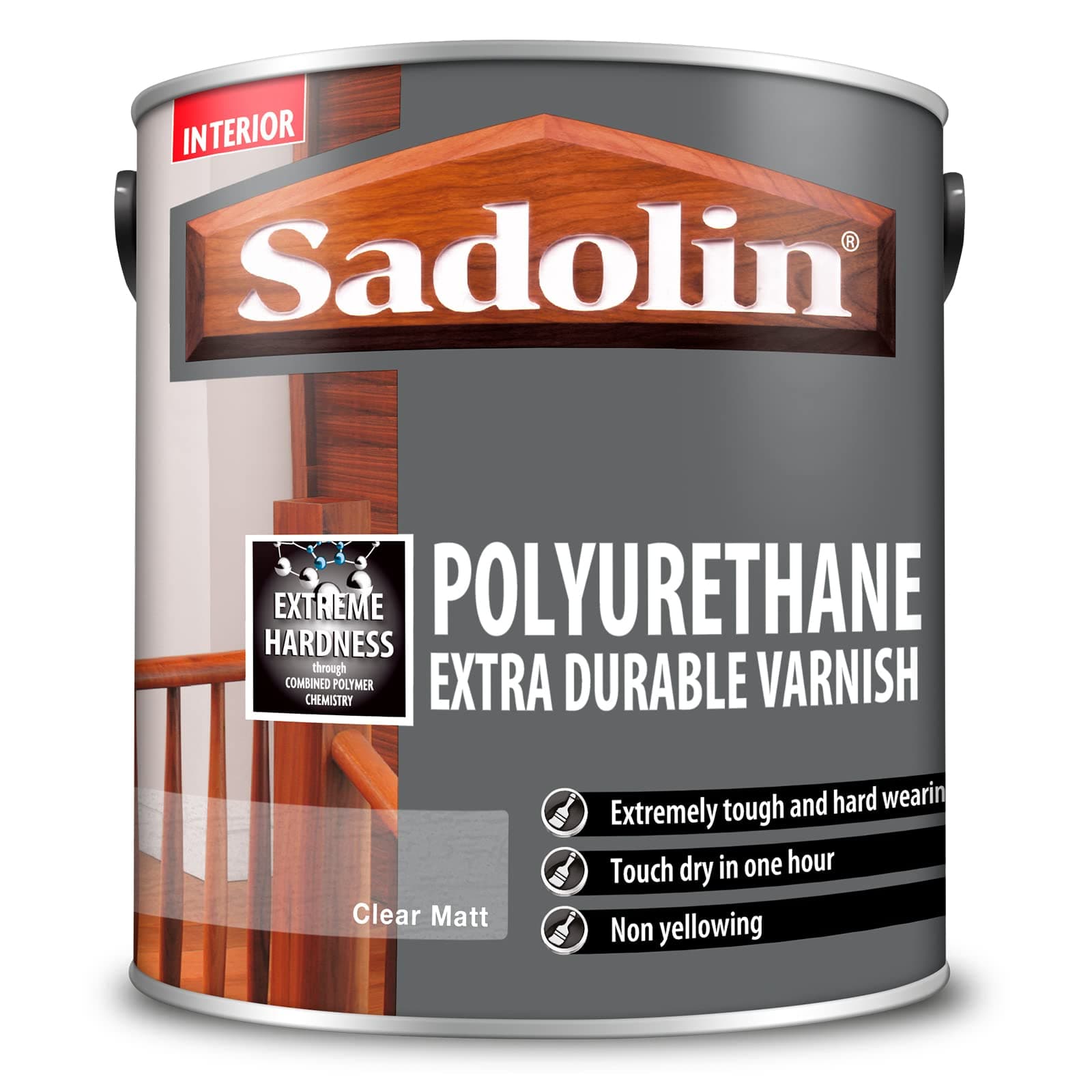 Sadolin Polyurethane Extra Durable Varnish 2.5 litre Matt