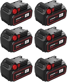 Battery Replacement for Milwaukee M18 Battery 6.0Ah 48-11-1862 Compaitble with Milwaukee 18V Battery Tools and Charger