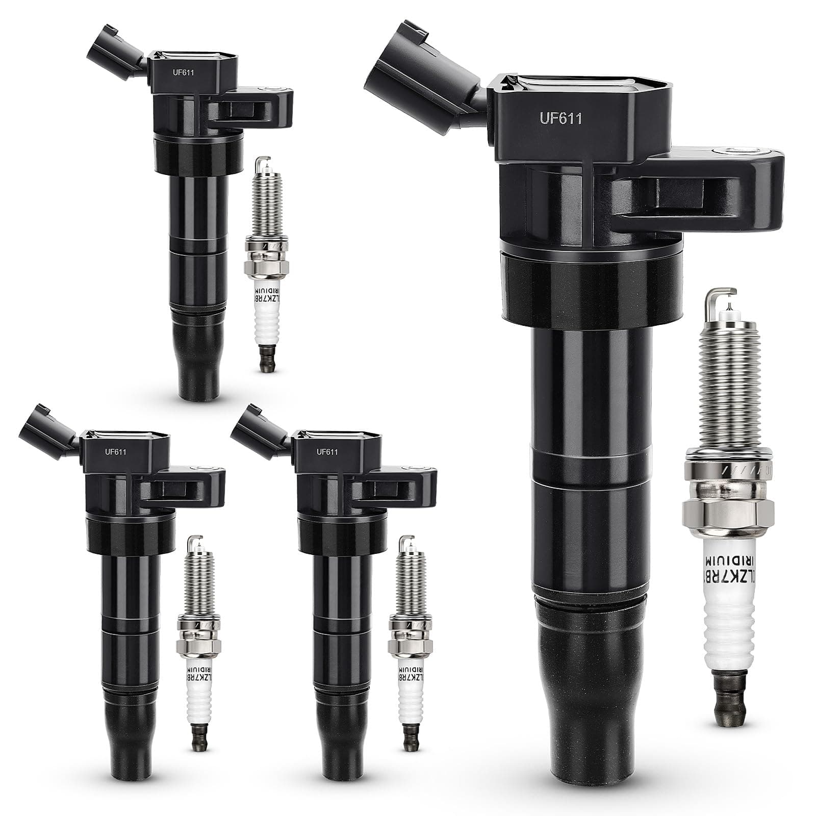 UF611 Ignition Coil & XP6203 Double Iridium Spark Plug