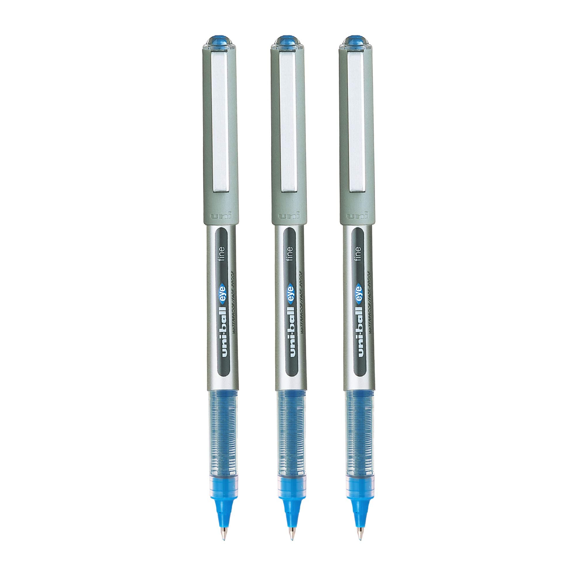 uni-ball Eye UB157 Roller Pen (Blue Ink, Pack of 3)