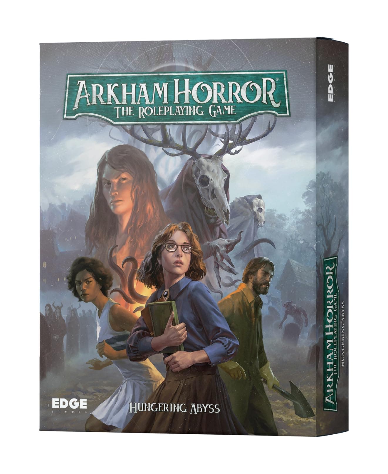 Edge Studio | Arkham Horror RPG: Starter Set - Hungering Abyss | Cooperative Roleplaying Game | Ages 14+ | 2-6 Players | 60+ Minutes Playing Time