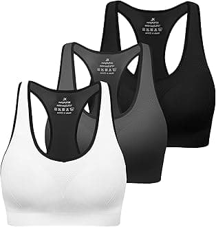MIRITY Women Racerback Sports Bras - High Impact Workout Gym Activewear Bra