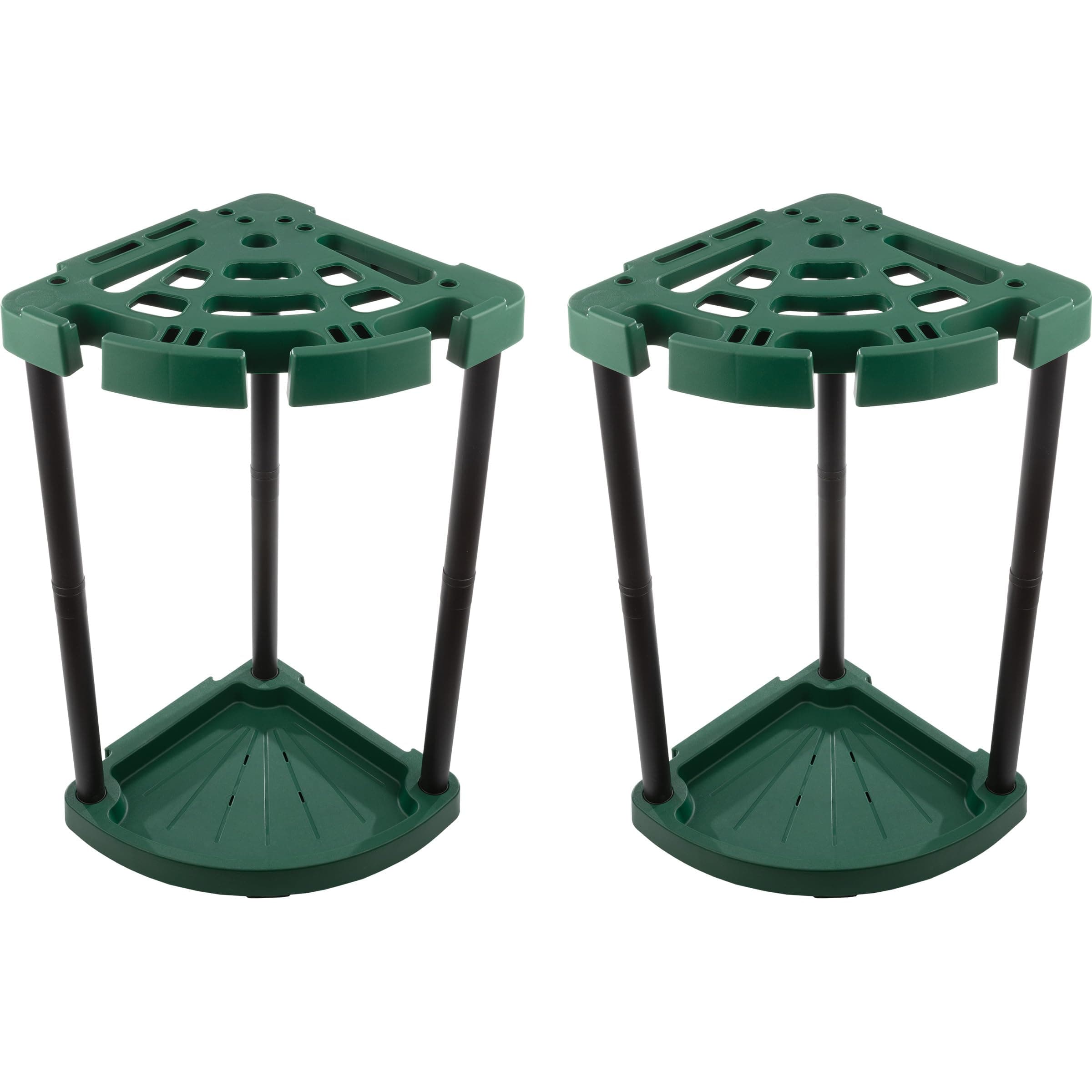 Tool Organizer 2-Pack - Garage Storage Rack - Organize Up to 48 Yard Tools - Corner Rack for Home or Shed - Easy to Assemble Utility Racks