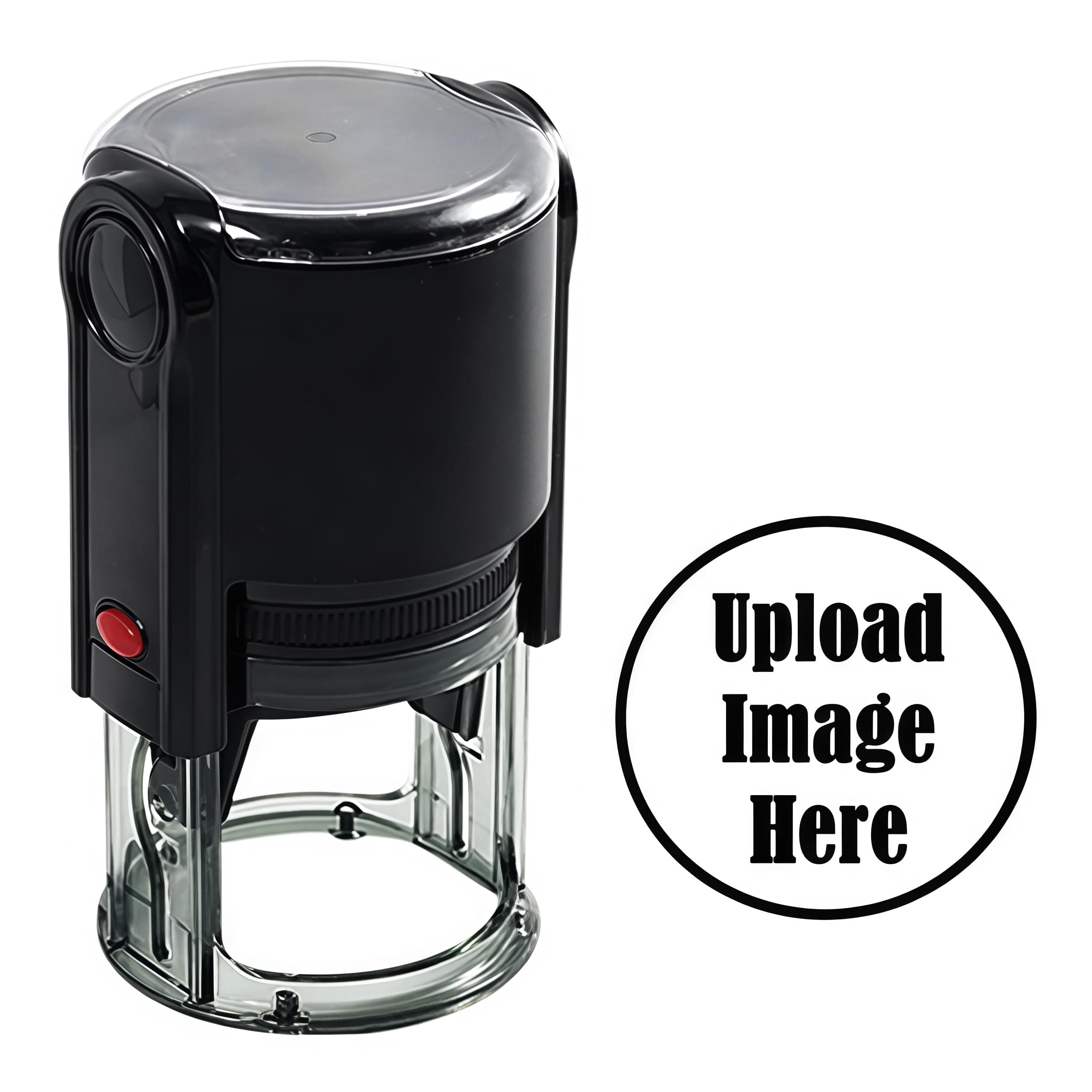 Custom Logo Stamp Personalized Image Self-Inking Stamper - Custom Business Logo Text - Different Sizes - 5 Ink Color Options