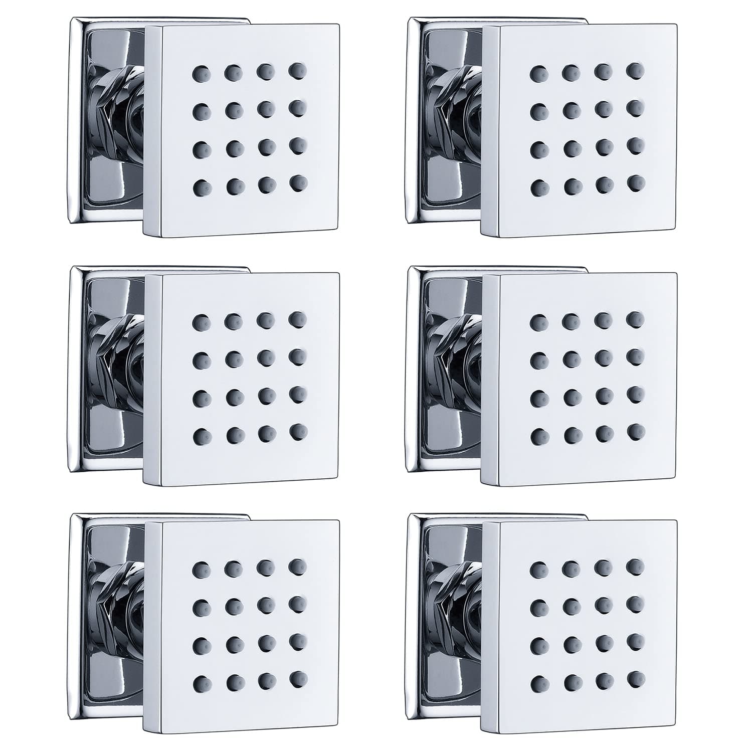 square body jet chrome 6pcs