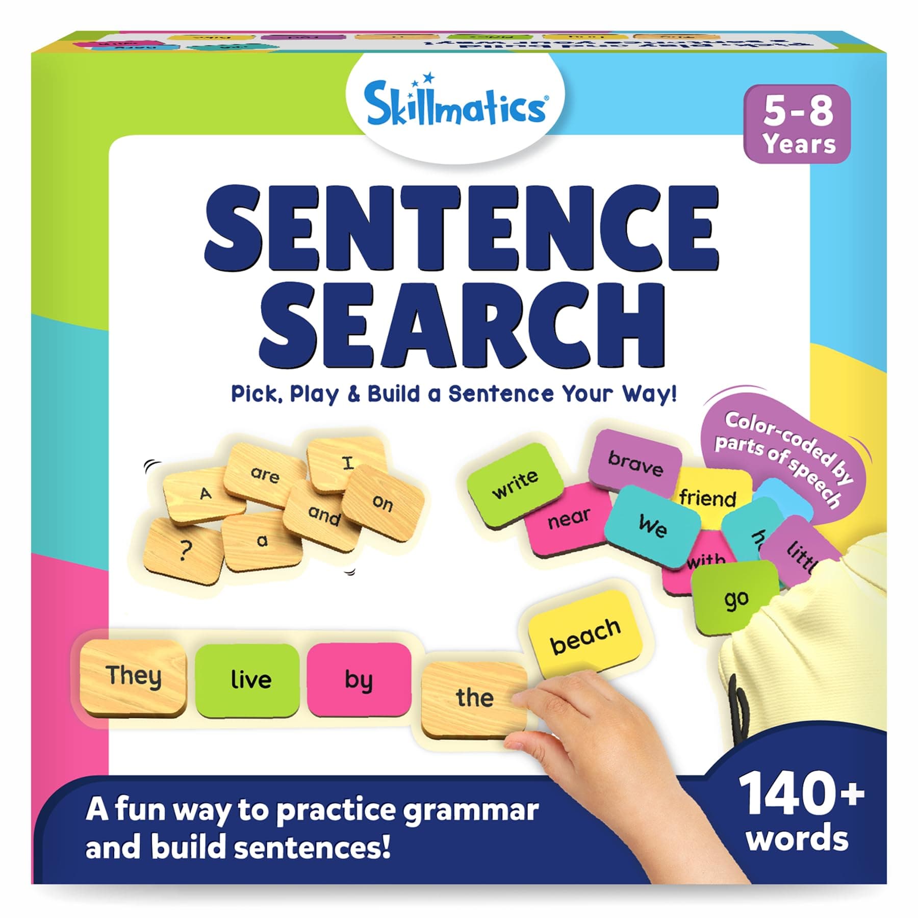 Skillmatics Educational Game - Sentence Search, Fun Learning Toys & Games for Kids, Sentence Building Activity, Creative Word Play, Gifts for Boys & Girls Ages 5, 6, 7, 8
