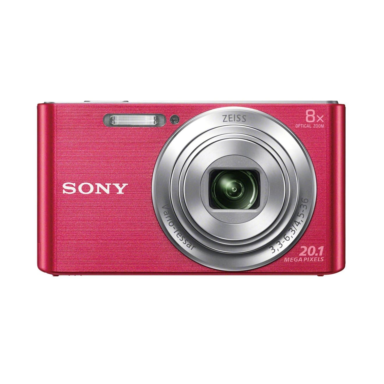 Sony DSCW830 Digital Compact Camera - Pink (20.1MP, 8x Optical Zoom) 2.7 inch LCD (Renewed)