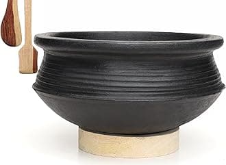 Craftsman Deep Burned Clay Biryani Handi/Pot for Cooking and Serving 3 Liter