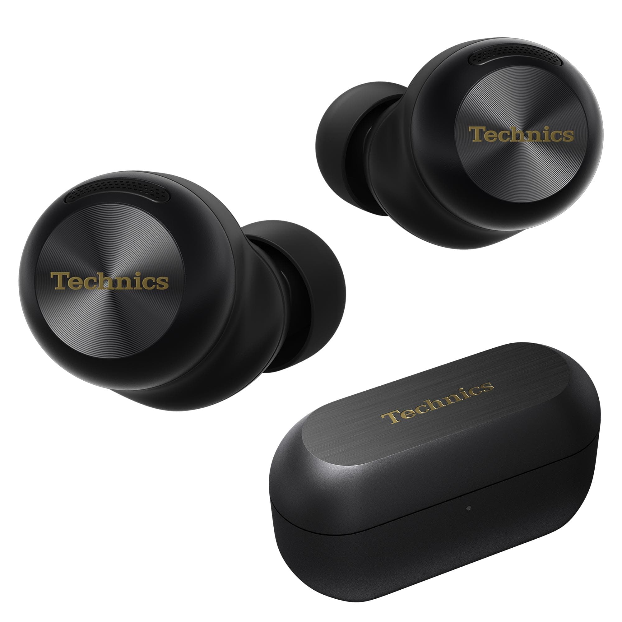 Technics Reference Class Hi-Fi Wireless Earbuds, Dolby Atmos, Head Tracking, Adaptive Noise Cancelling, 3 Device Multipoint, 10-hr Battery, Wireless Charging, in Ear Headphones - EAH-AZ100-K (Black)
