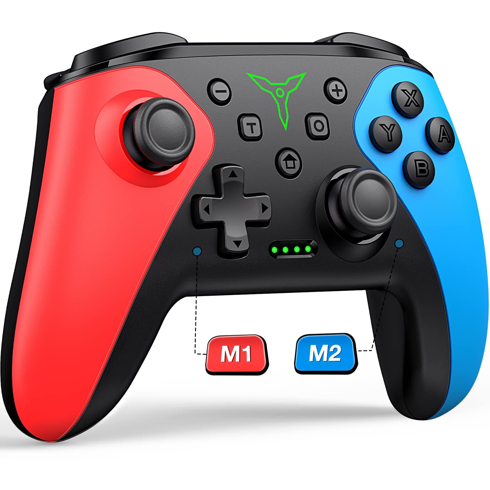 Wireless Switch Controller for Nintendo Switch/Switch 2/Lite/OLED Controller, Switch Controller with a Mouse Touch Feeling on Back Buttons, Extra Switch Pro Controller with Wake-up,Programmable, Turbo Function