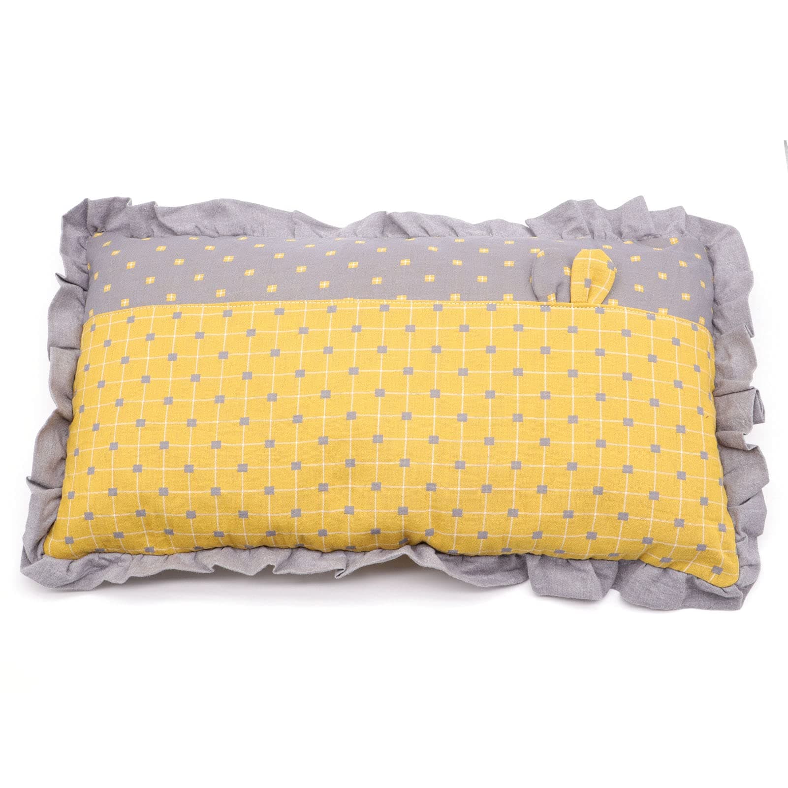 Home Decorative Rectangle Throw Pillow- Edomi Lumbar Pillow for Decorative Cushion Bed Couch Sofa, Sleep Side Sleeper Pillow Reduce Pain (Large:19.8x11.8inch, Yellow)