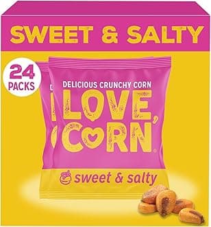 – Sweet & Salty Crunchy Corn Snack | 24 x 20g Bags | Kosher, Vegan, Gluten-Free | Simple Ingredients, Low Calorie, Low Sugar | Great For Lunchbox & On The Go | Perfect Healthy Graze | UK Made