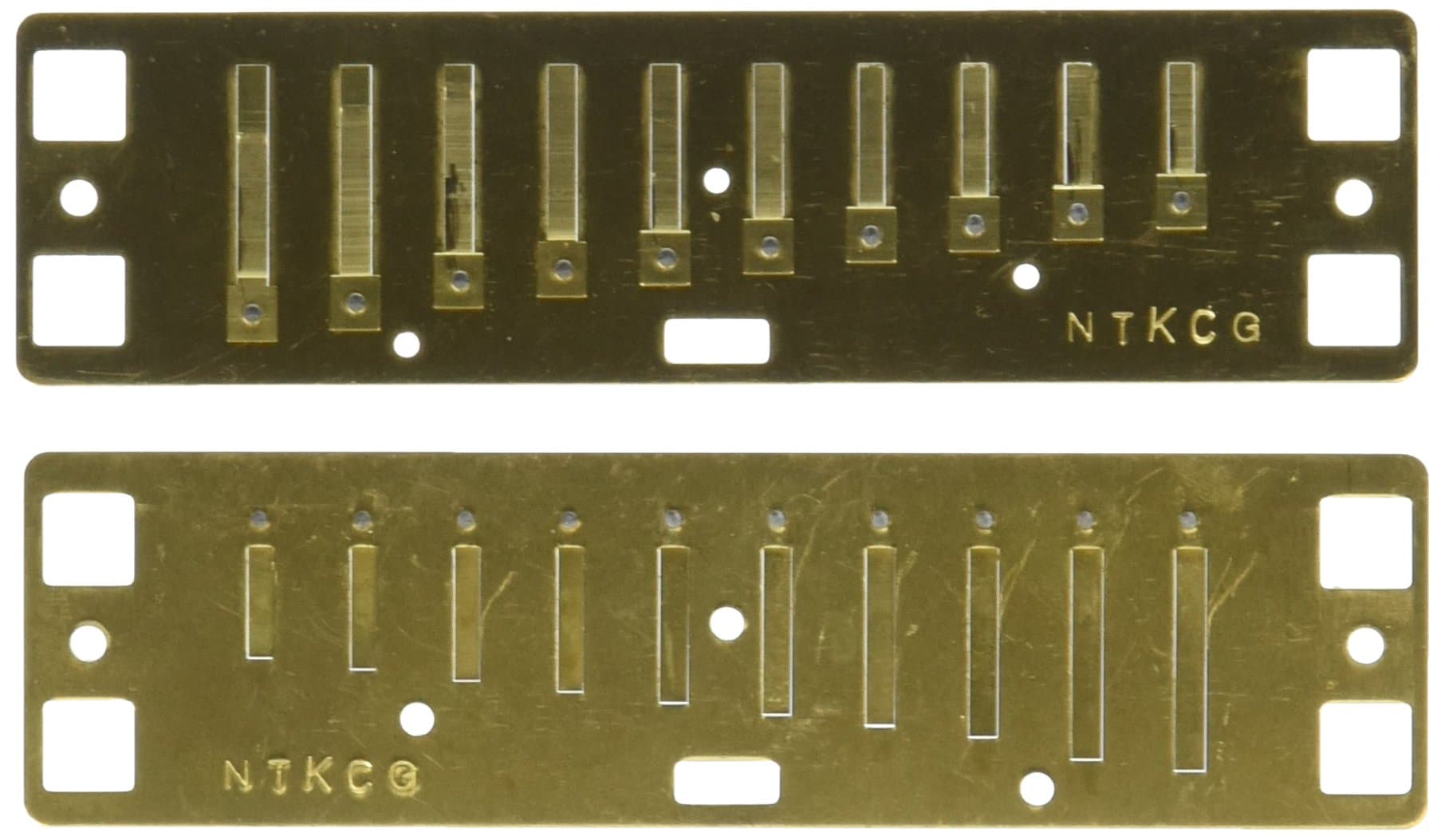 Lee OskarHarmonica G Major Tuning Plates, Gold, Polished, Set of Upper and Lower Plates