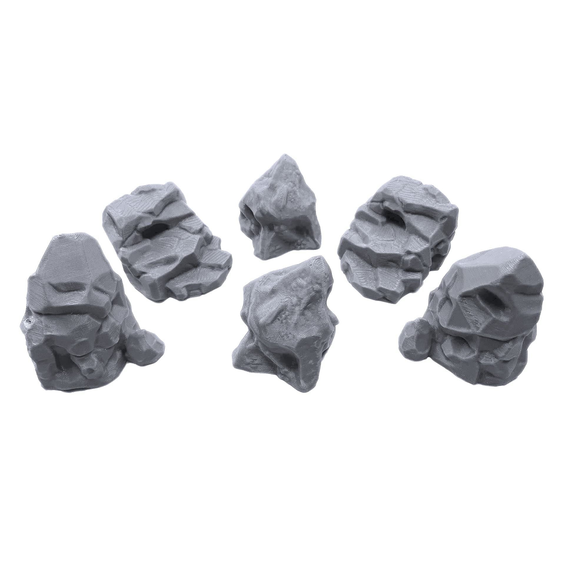 Stone Boulder Bundle, Terrain Scenery for Tabletop 28mm Miniatures Wargame, 3D Printed and Paintable