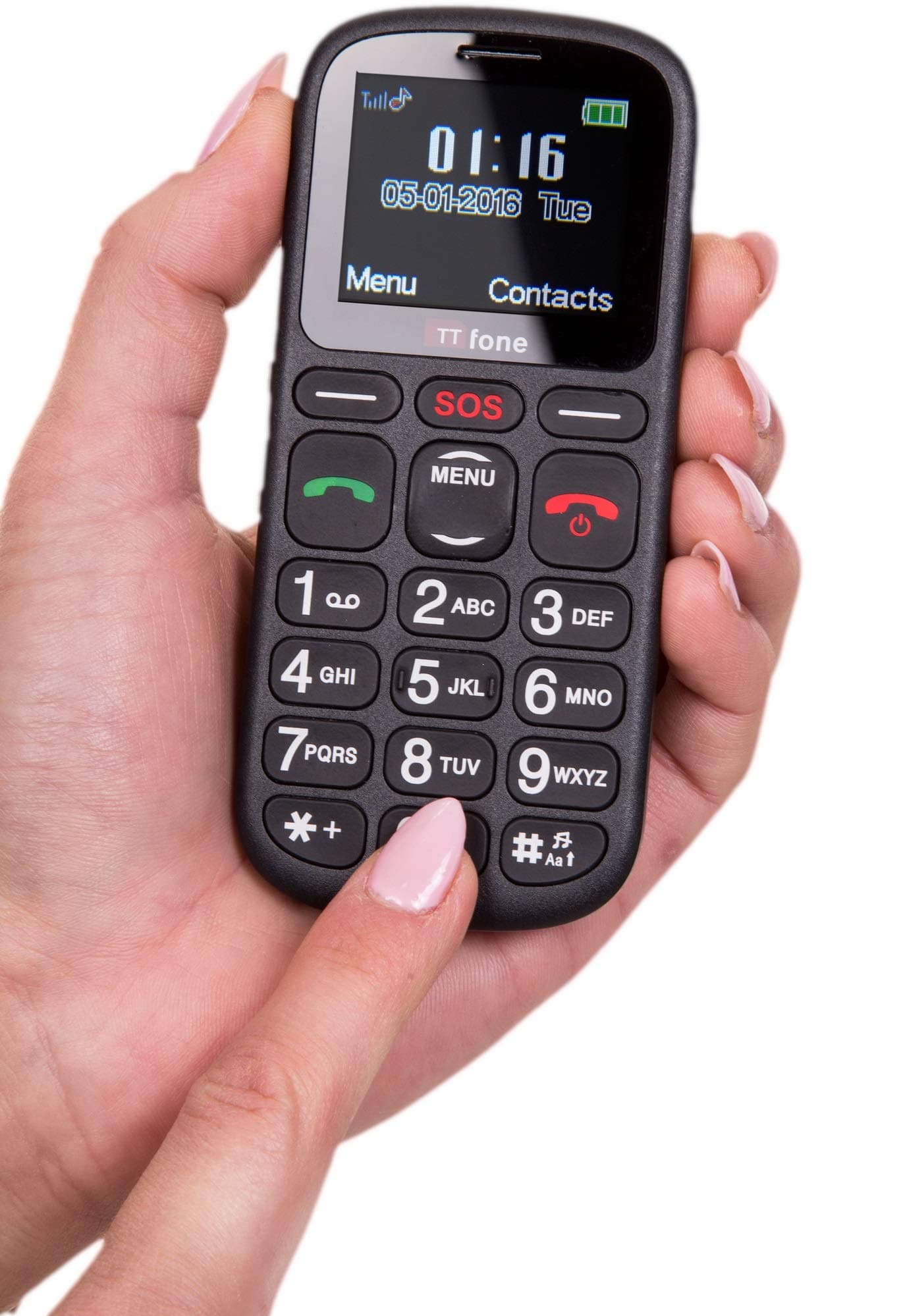 TTfoneComet Big Button Basic Simple Easy to Use Pay As You Go Emergency Mobile Phone (EE PAYG)