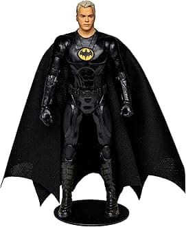 McFarlane Toys DC Multiverse Movie 7 Inch Action Figure The Flash Exclusive - Unmasked Batman (Gold Label), Black