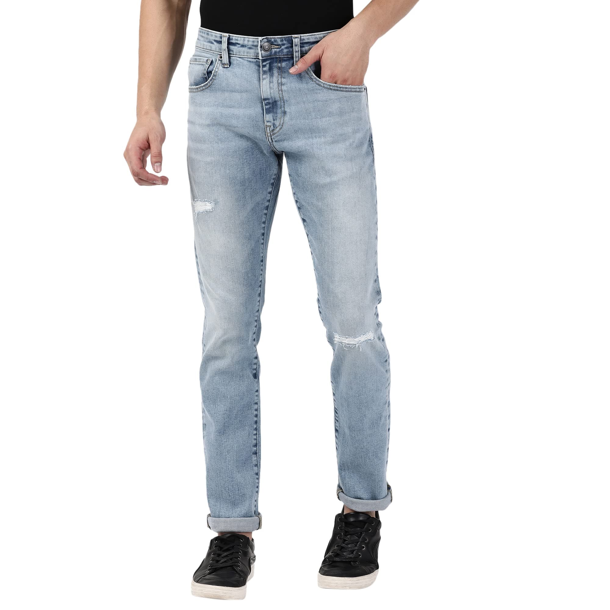 Passion Men's Blue Slim Jeans